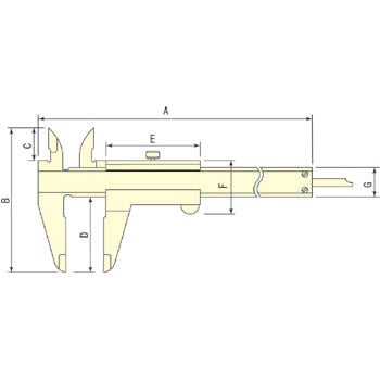 N20W M形標準ノギス 1台 ミツトヨ(Mitutoyo) 【通販サイトMonotaRO】