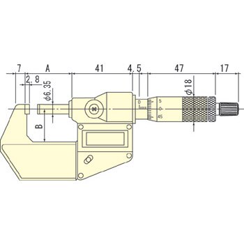 MDC-25J 防水デジマチックマイクロメーター(0～25) 1個 ミツトヨ