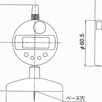 DMD-210 標準型デジタル デプスゲージ 1個 テクロック 【通販サイト