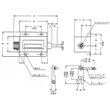 RS-207-3 ラチェットカウンター 小型 1個 古里精機製作所 【通販サイト