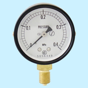 AA10-121-0.4MPa 普通形圧力計(A枠/立型)60Φ 長野計器 呼び AT 圧力レンジ 0～0.4MPa、接続ねじ G1/4B