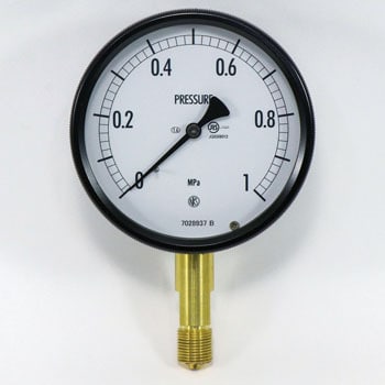 密閉形圧力計(A/B枠・立形) 100Φ 形番：BE10 長野計器 汎用圧力計 【通販モノタロウ】