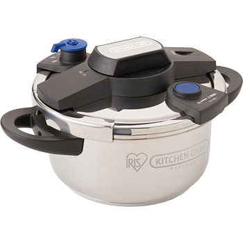 キッチンシェフ かんたん開閉圧力鍋 アイリスオーヤマ ガス圧力鍋