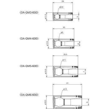 丸端子ねじ止め用絶縁キャップ(OA-QM) オーム電機(配線パーツ)