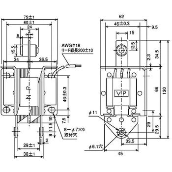 SA-3602 100V ACソレノイド両用形(PULL-PUSH) 1個 国際電業 【通販