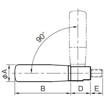 FR18 エンプラ 回転握り(折り曲げ型) 1個 イマオコーポレーション