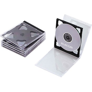 Blu-ray/DVD/CDケース(標準/PS/2枚収納) エレコム CD/DVDプラケース 【通販モノタロウ】
