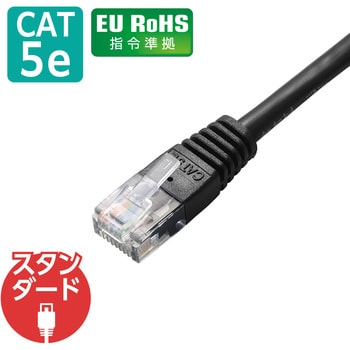 LANケーブル CAT5E準拠 より線 スリムコネクタ RoHS エレコム 【通販モノタロウ】