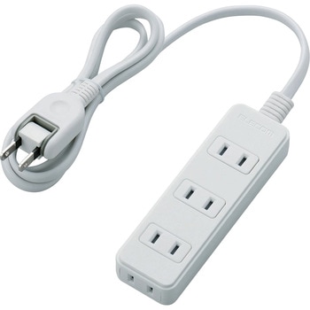 延長コード 電源タップ 2P スイングプラグ コンセント 1m/2m/3m OAタップ エレコム