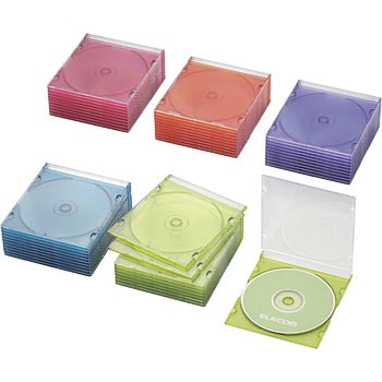 Blu-ray/DVD/CDケース(スリム/PS/1枚収納) エレコム