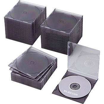 Blu-ray/DVD/CDケース(スリム/PS/1枚収納) エレコム