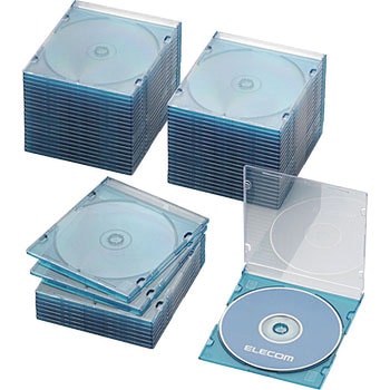 Blu-ray/DVD/CDケース(スリム/PS/1枚収納) エレコム