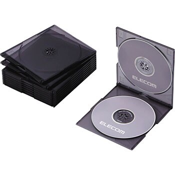 Blu Ray Dvd Cdケース スリム Ps 2枚収納 エレコム Cd Dvdプラケース 通販モノタロウ Ccd Jscsw10cbk