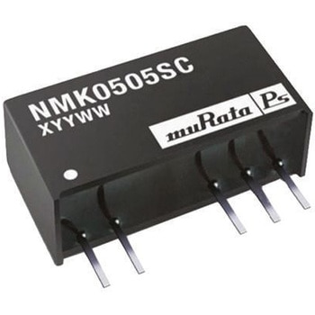Murata Power Solutions DC-DCコンバータ Vout：±5V dc 4.5 → 5.5 V dc， 2W， NMK0505SC Murata Power Solutions