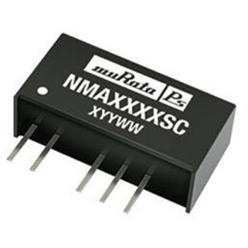 Murata Power Solutions DC-DCコンバータ Vout：±12V dc 4.5 → 5.5 V dc， 1W， NMA0512SC Murata Power Solutions