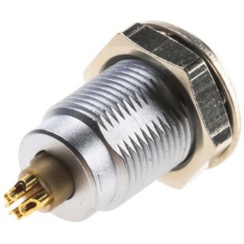 Lemo 丸型コネクタ， 4極， パネルマウント， EGG.00.304.CLL - LEMO