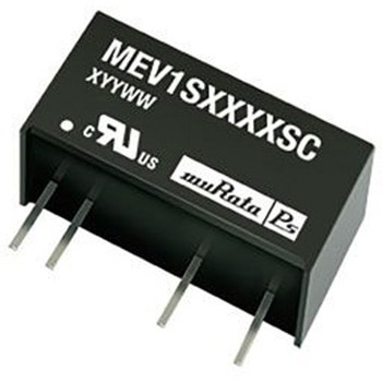 Murata Power Solutions DC-DCコンバータ Vout：5V dc 4.5 → 5.5 V dc， 1W， MEV1S0505SC Murata Power Solutions