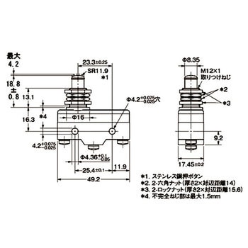 一般用基本スイッチ Z 基準形 omron(オムロン)