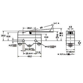 一般用基本スイッチ Z 基準形 omron(オムロン)
