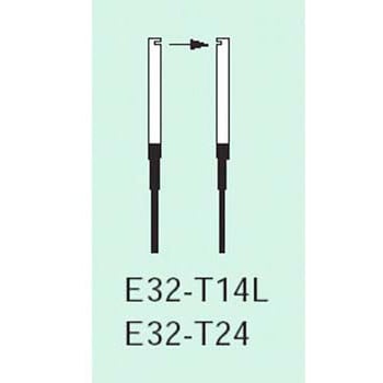 E32-T24 2M ファイバユニット E32シリーズ 透過形 1本 オムロン(omron