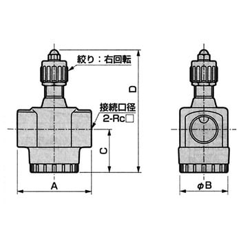 CKD スピードコントローラー【SC-25A】(空圧・油圧機器・エアバルブ