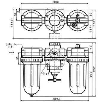 BN2501-25 FRLユニット 1個 日本精器 【通販サイトMonotaRO】