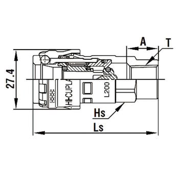 L200-20SF STEEL NBR ロックカプラ200 1個 日東工器 【通販サイト