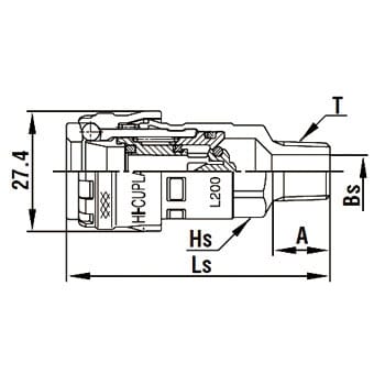 L200-30SM STEEL NBR ロックカプラ200 1個 日東工器 【通販サイト