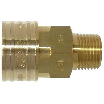 4TSM BRASS NBR TSPカプラ ソケット (メネジ取付用) 真鍮製 1個 日東工器 【通販モノタロウ】