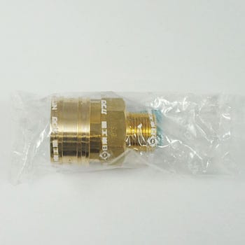 6TSM BRASS NBR TSPカプラ ソケット (メネジ取付用) 真鍮製 1個 日東工