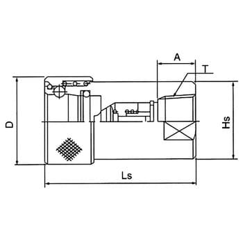 8HS STEEL NBR HSPカプラ ソケット 1個 日東工器 【通販サイトMonotaRO】