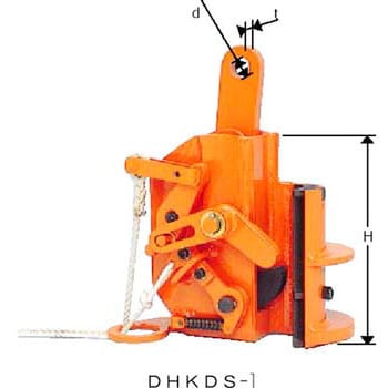 DHK-DS1-51 異形棒鋼、丸棒つり専用クランプ(遠隔操作・ダブルロック式 