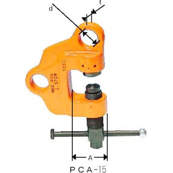 【ご購】日本クランプ　ねじ式万能型クランプ（PCA型）　1.5t　2個セット！ バイス、クランプ