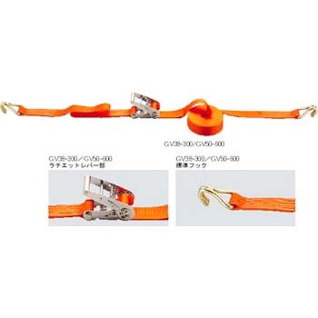 GV38-500 ベルト荷締機 1個 TRUSCO 【通販モノタロウ】