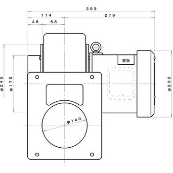 シロッコ型電動送風機(フランジ取付) 淀川電機製作所