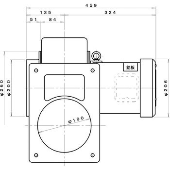 シロッコ型電動送風機(フランジ取付) 淀川電機製作所