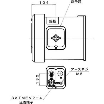 シロッコ型電動送風機(フランジ取付) 淀川電機製作所