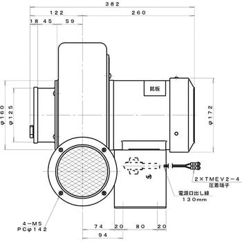 プレート型電動送風機