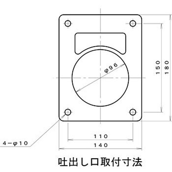 シロッコ型電動送風機(フランジ取付) 淀川電機製作所