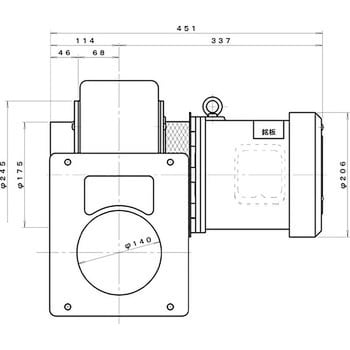 シロッコ型電動送風機(フランジ取付)