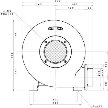 プレート型電動送風機 淀川電機製作所
