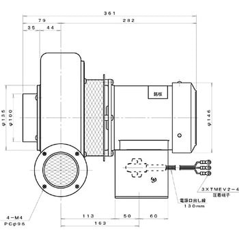 プレート型電動送風機 淀川電機製作所