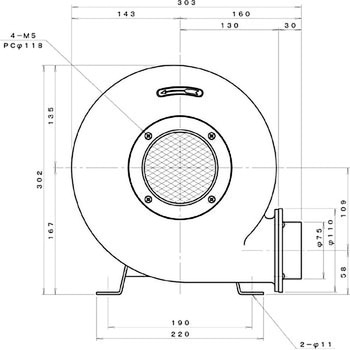 プレート型電動送風機 淀川電機製作所