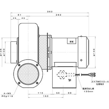 プレート型電動送風機 淀川電機製作所