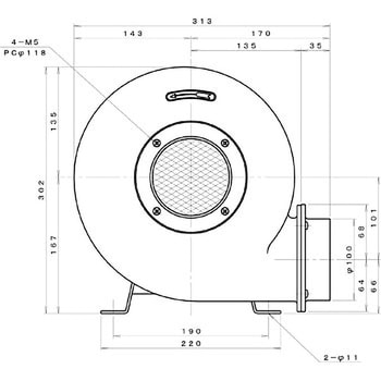 プレート型電動送風機 淀川電機製作所