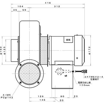 プレート型電動送風機 淀川電機製作所