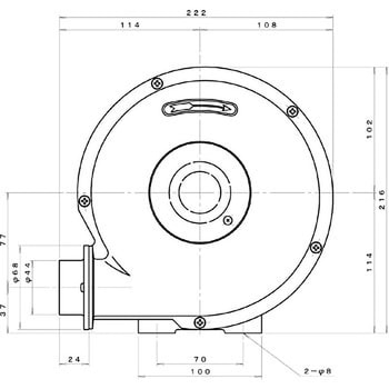 Y1.5 プレート型電動送風機 1台 淀川電機製作所 【通販サイトMonotaRO】