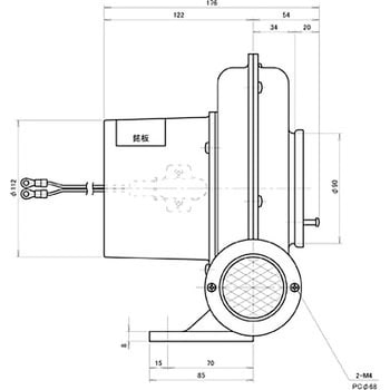 Y2 プレート型電動送風機 1台 淀川電機製作所 【通販サイトMonotaRO】