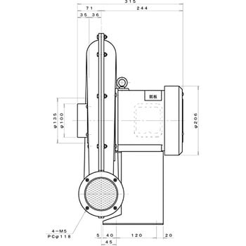ターボ型電動送風機 淀川電機製作所