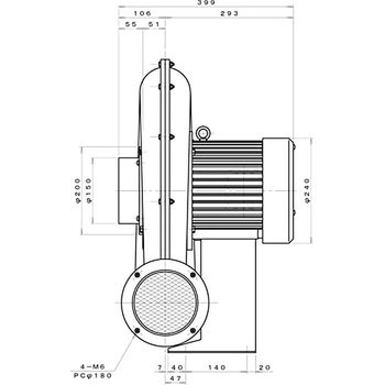 高圧ターボ型電動送風機 淀川電機製作所